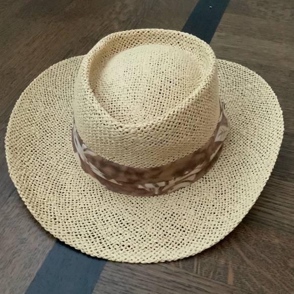 Straw Fedora Hat Unisex Style Adult One Size BRAND NEW Beach pool Vacation - Picture 8 of 10